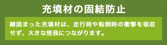 充填材の固結防止