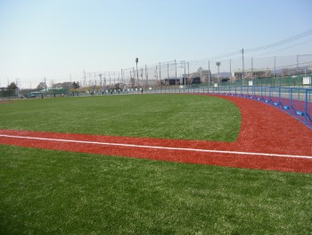 東京国際大学ソフトボール場 施工実績 積水樹脂株式会社 人工芝 東京国際大学ソフトボール場 施工実績 積水樹脂株式会社 人工芝
