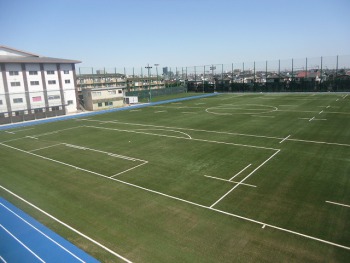 東海大学付属相模高等学校 松前記念総合グラウンド | 施工実績 | 積水
