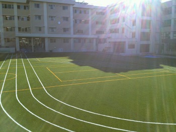 板橋区立板橋第四小学校 施工実績 積水樹脂株式会社 人工芝